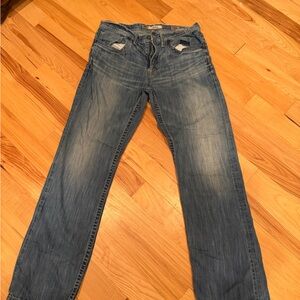 BKE Men's Light Blue Straight Jeans